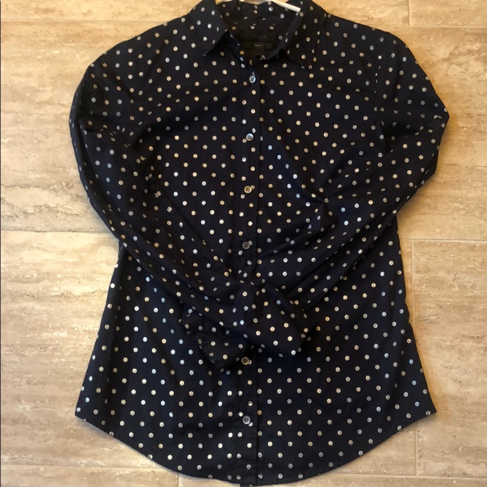Polka Dot J. Crew blouse